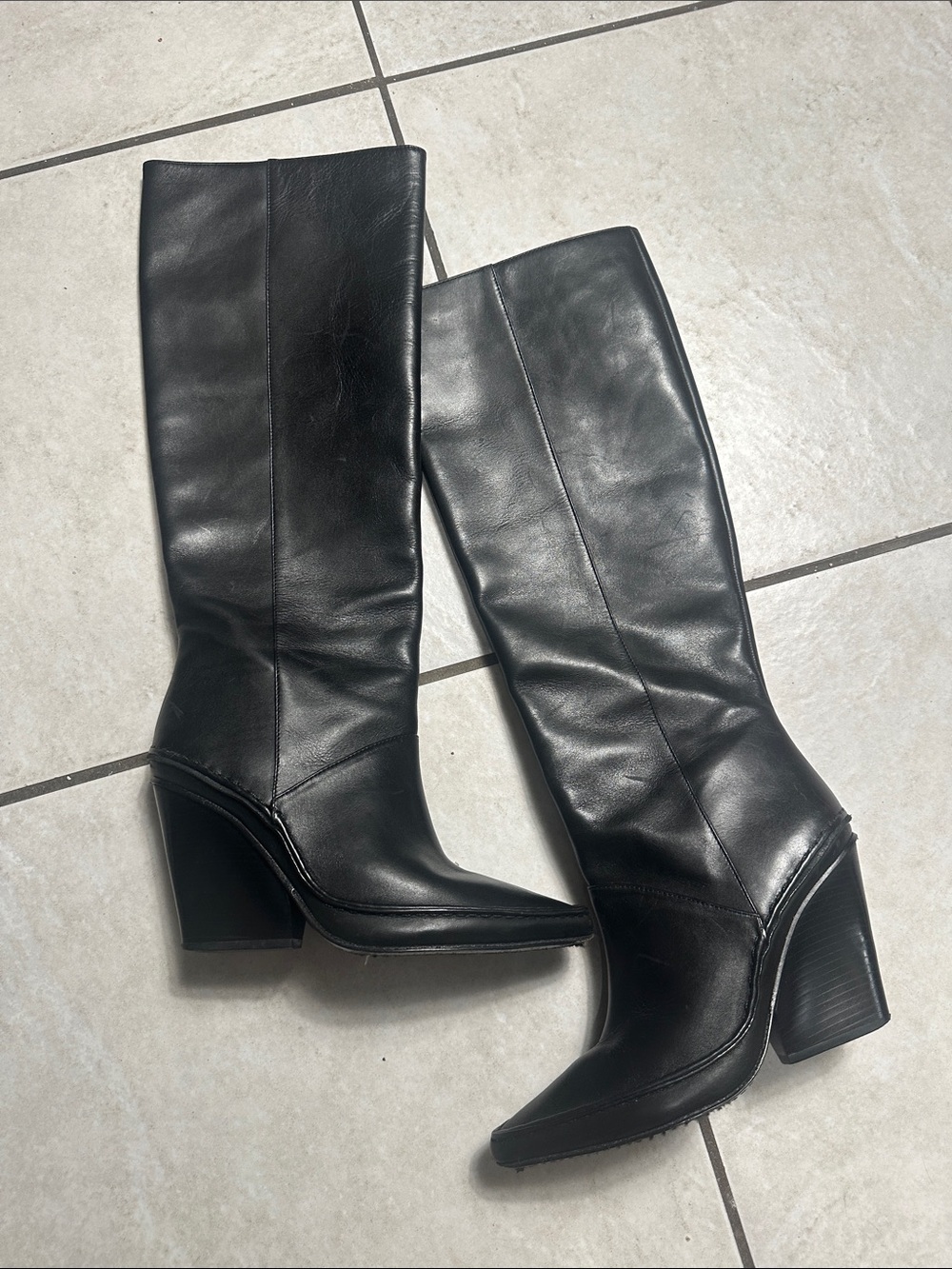 Tory‎ Burch Lila Pointed Toe Knee Boots